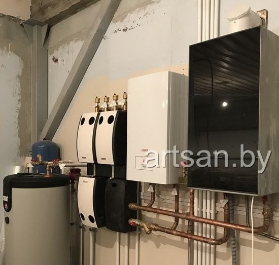 Установка котлов отопления по низким ценам – монтаж котлов | ArtSan
